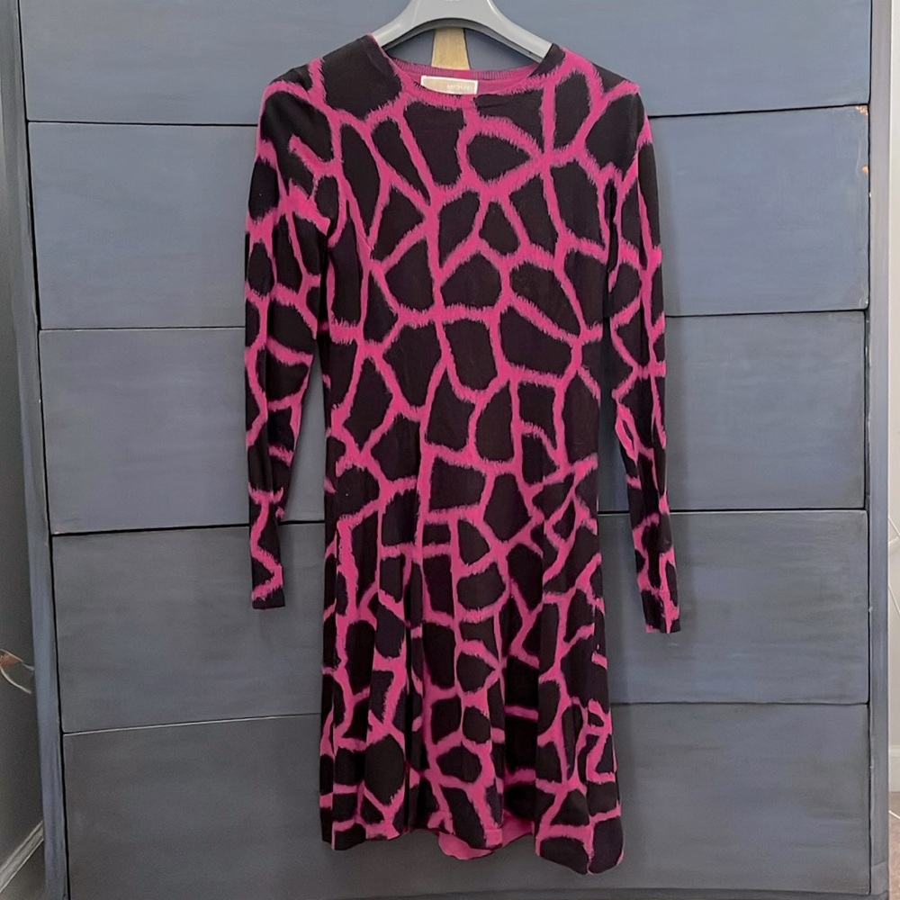 Michael Kors Pink Black Cotton-blend Sweater S Small